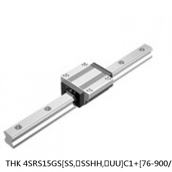 4SRS15GS[SS,​SSHH,​UU]C1+[76-900/1]LM THK Miniature Linear Guide Full Ball SRS-G Accuracy and Preload Selectable