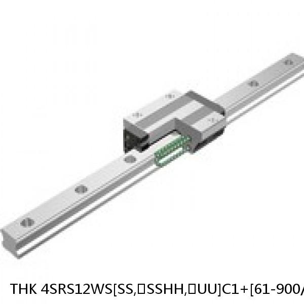 4SRS12WS[SS,​SSHH,​UU]C1+[61-900/1]LM THK Miniature Linear Guide Caged Ball SRS Series