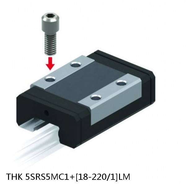 5SRS5MC1+[18-220/1]LM THK Miniature Linear Guide Caged Ball SRS Series #1 small image