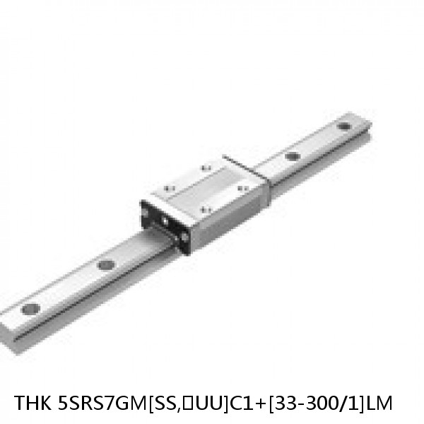 5SRS7GM[SS,​UU]C1+[33-300/1]LM THK Miniature Linear Guide Full Ball SRS-G Accuracy and Preload Selectable