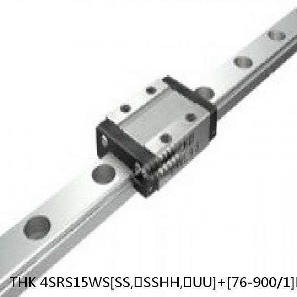 4SRS15WS[SS,​SSHH,​UU]+[76-900/1]LM THK Miniature Linear Guide Caged Ball SRS Series #1 image