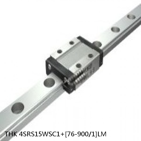 4SRS15WSC1+[76-900/1]LM THK Miniature Linear Guide Caged Ball SRS Series #1 image